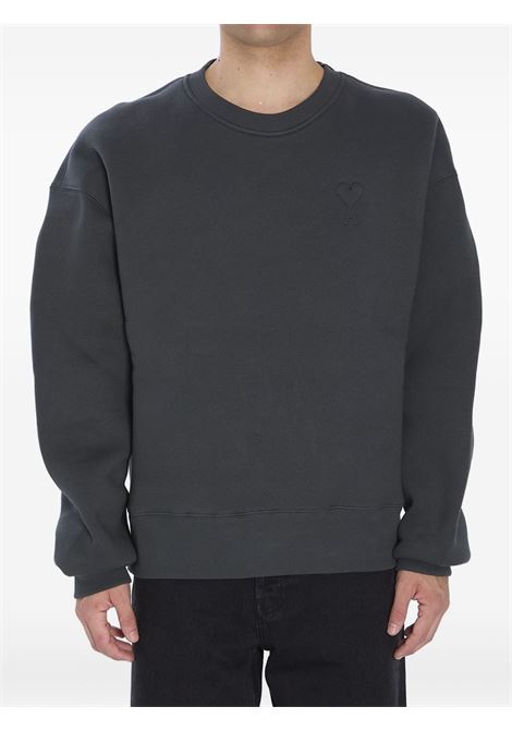 adc sweatshirt man anthracite AMI PARIS | USW755.749020